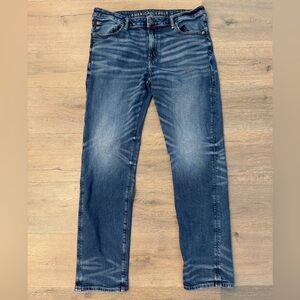 American Eagle Men’s Slim Straight Jeans Dark Wash 36x34
